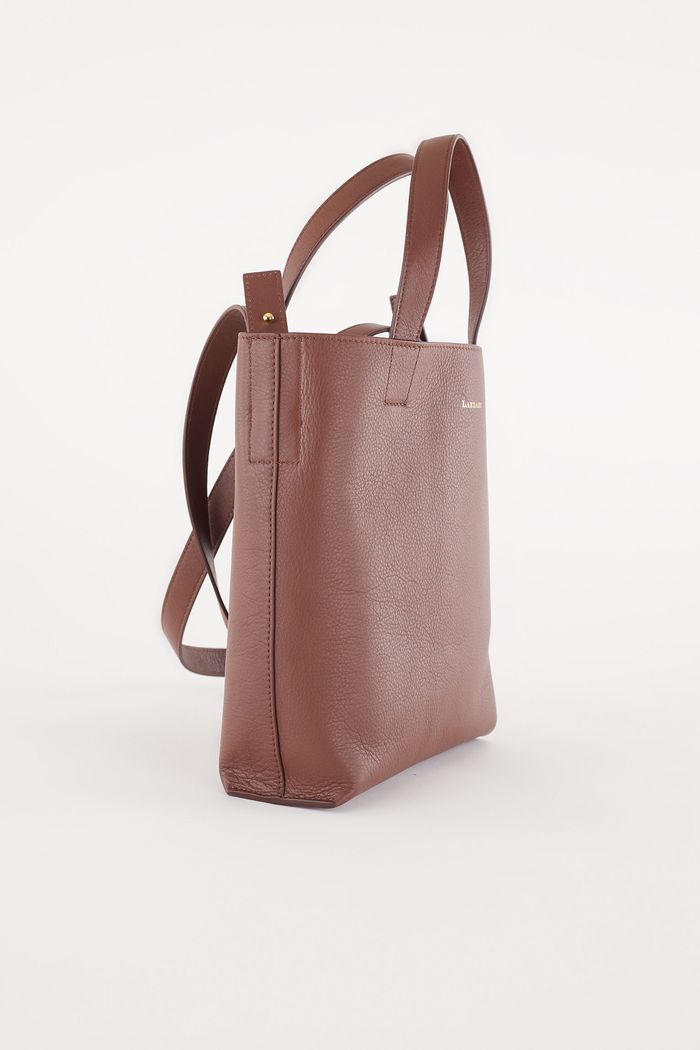 Leather tote bag with shoulder strap - Women's Clothing Online