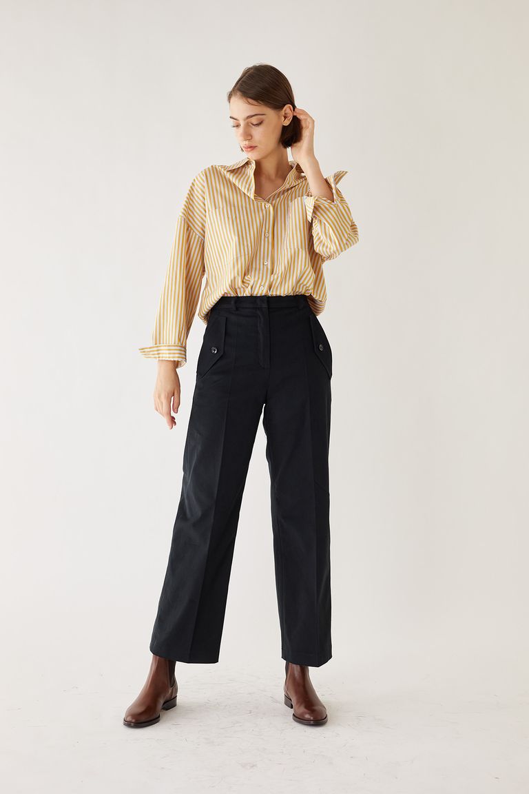 Cargo cotton trousers GINERVA AGOLDE - Buy Online at BEIGE | BROWN