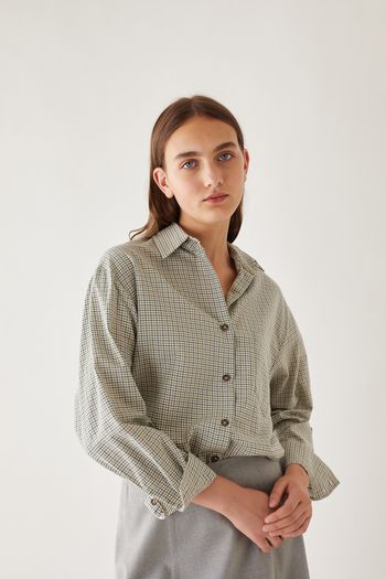Checkered shirt with pocket
