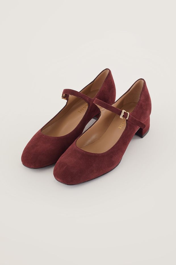 Suede Mary Janes