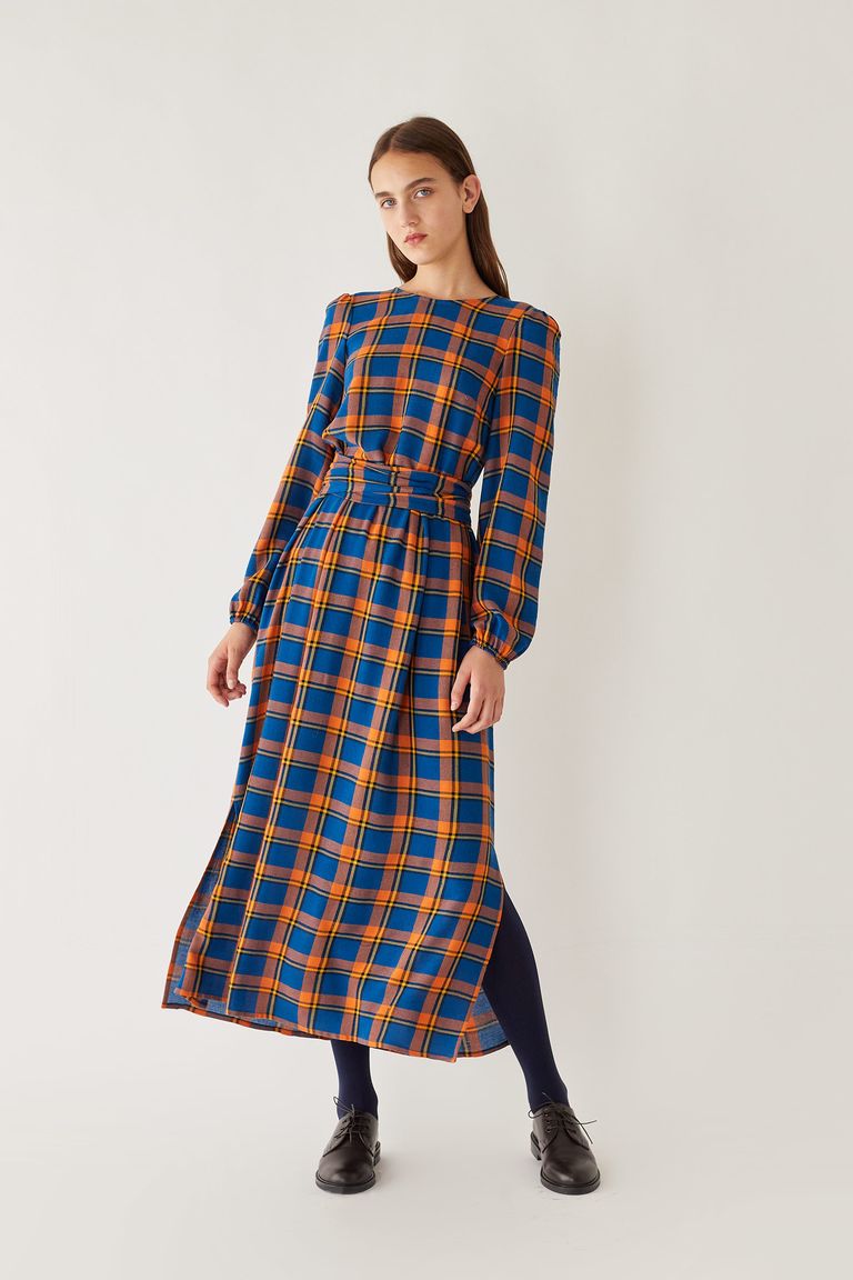 Vestito 2025 tartan donna