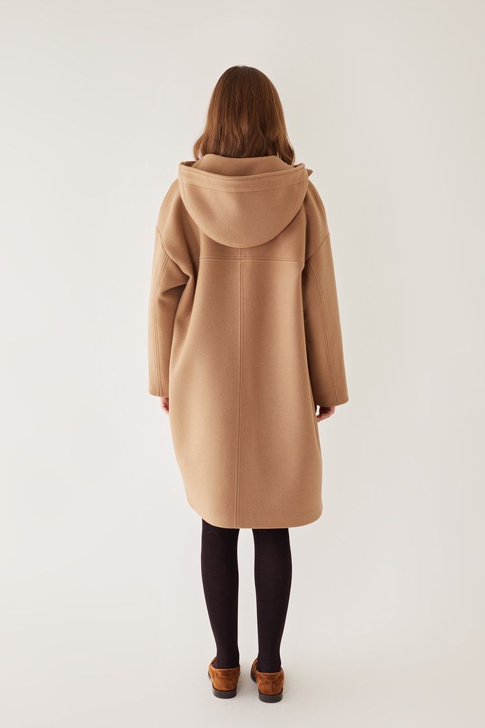 Cappotto in lana e cashmere con cappuccio - Abbigliamento donna