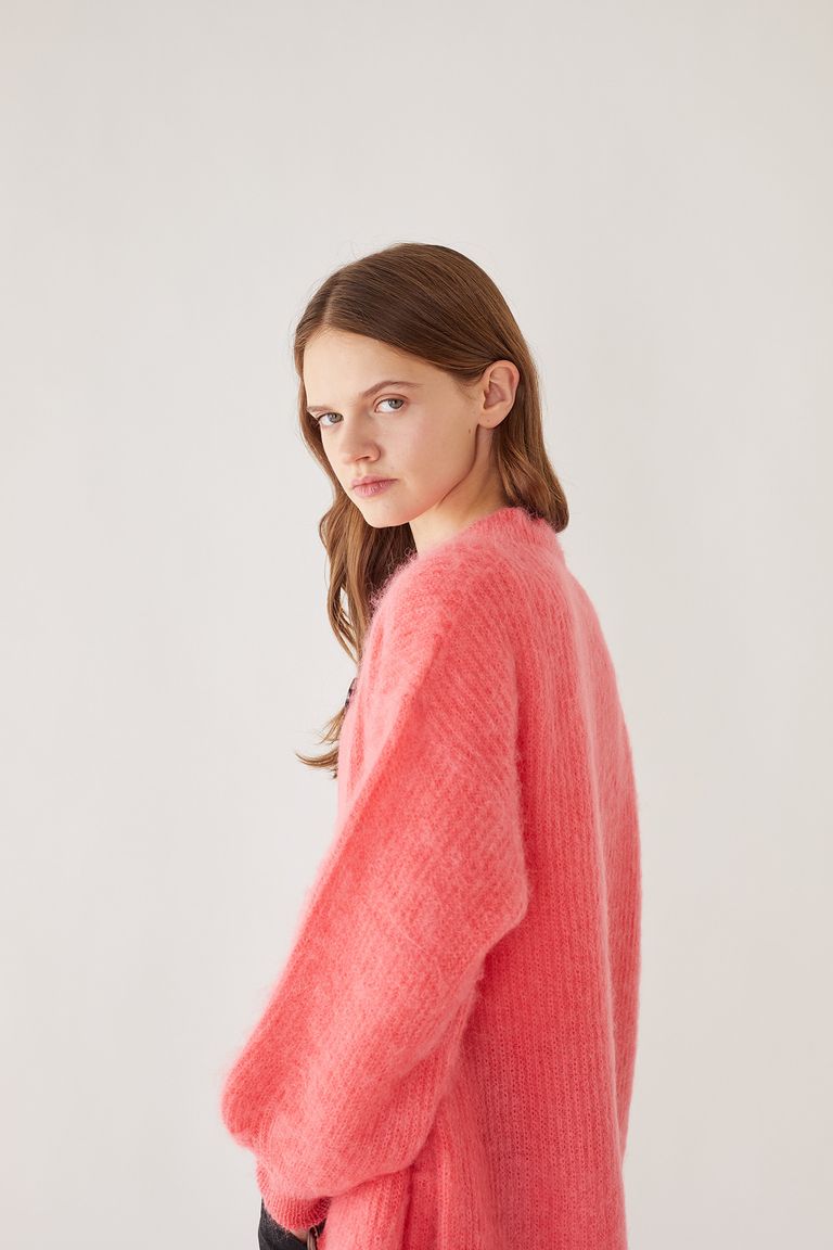 Mohair oversized cardigan - Women's Clothing Online Made in Italy