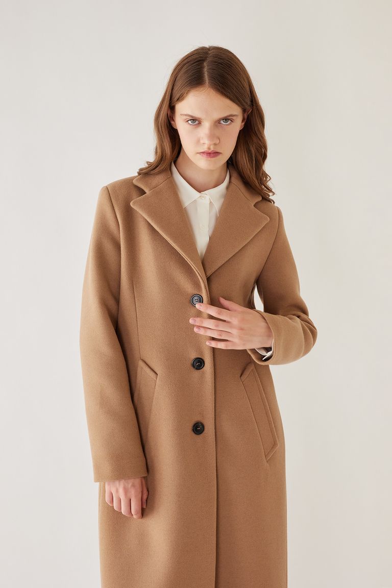 Virgin wool maxi coat - Women's Clothing Online Made in Italy