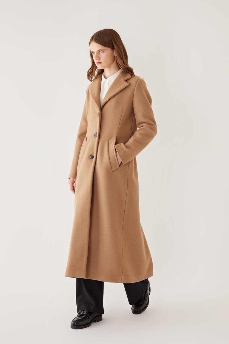 Virgin wool maxi coat - Women's Clothing Online Made in Italy