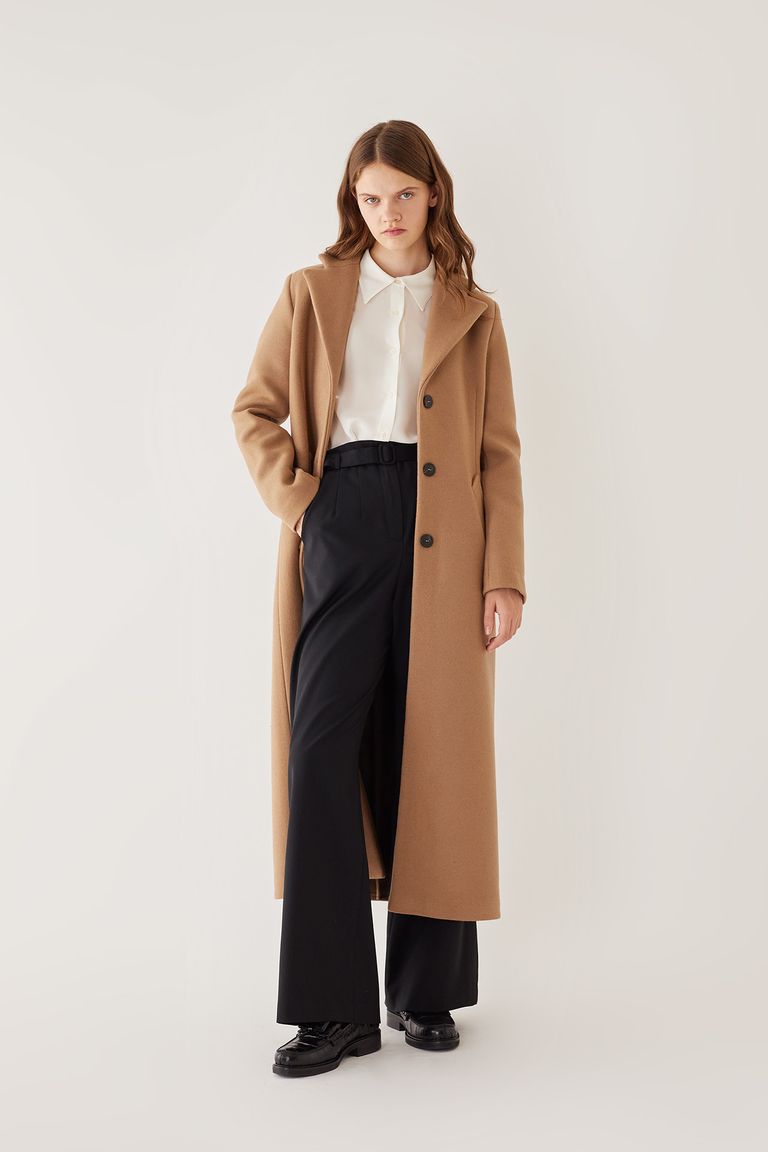 Virgin wool maxi coat - Women's Clothing Online Made in Italy