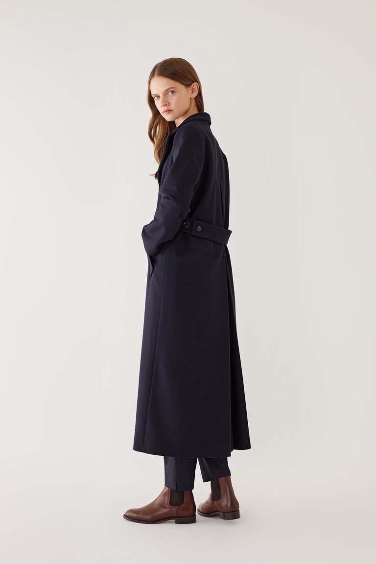 Virgin wool maxi coat - Women's Clothing Online Made in Italy