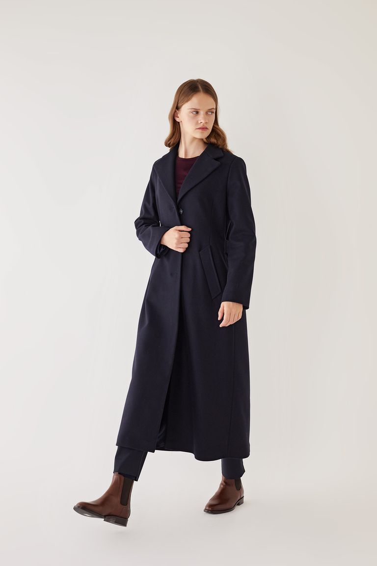 Virgin wool maxi coat - Women's Clothing Online Made in Italy