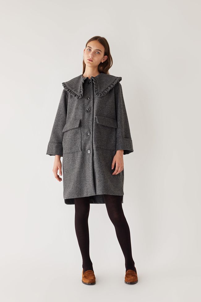 Cappotto con maxi colletto