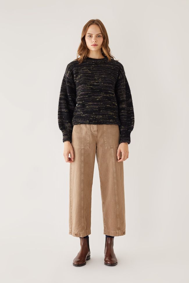 Cotton two-way trousers