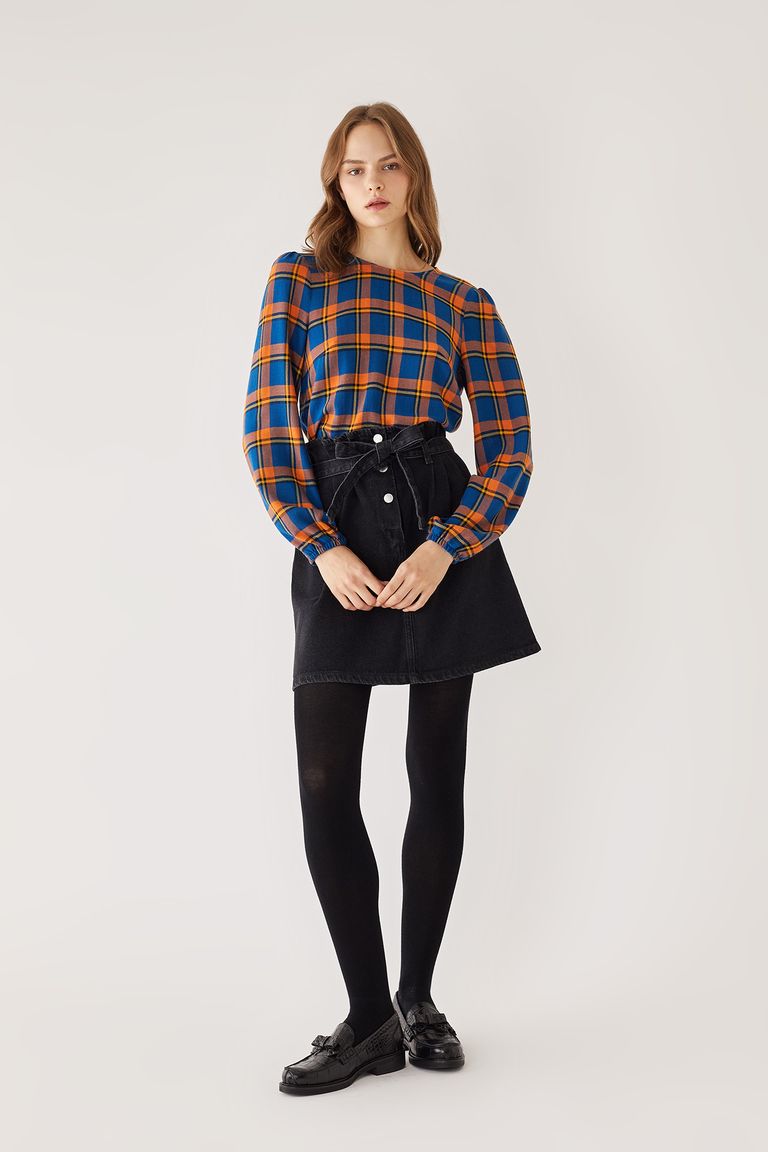 Khaki Denim Mini Skirt | New Look