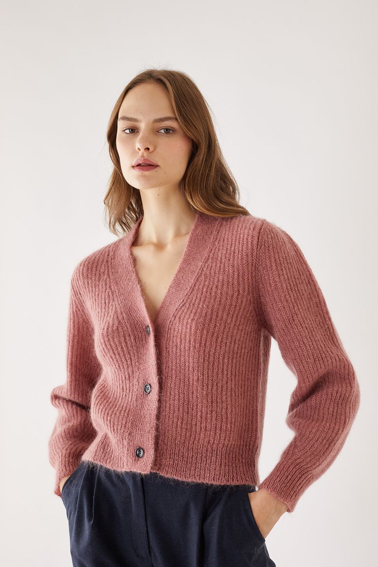 Mohair cardigan - Women's Clothing Online Made in Italy
