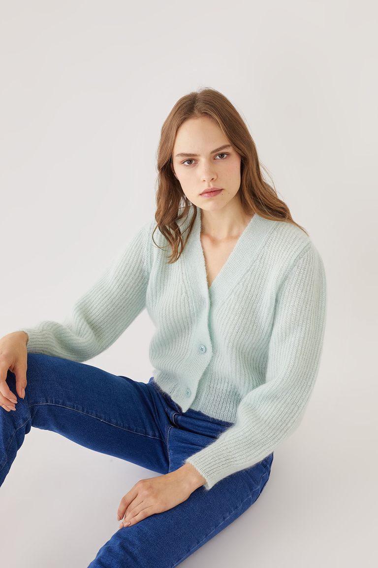 Mohair cardigan - Women's Clothing Online Made in Italy