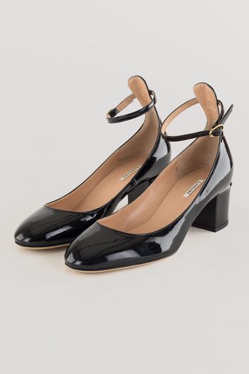 Patent leather Mary Jane with ankle strap