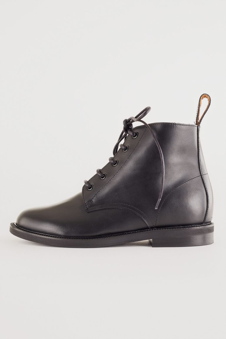 Leather lace-up ankle boots - Women's Clothing Online Made Leather lace-up ankle boots - Women's Clothing Online Made