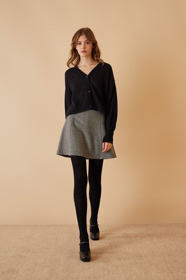 Wool panele skirt