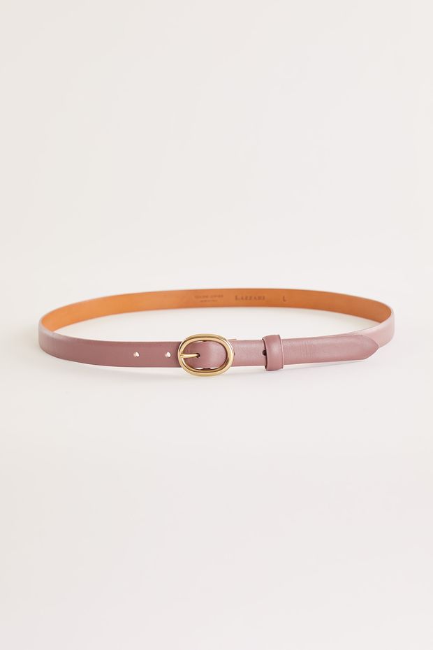 Thin oval bucket rétro belt