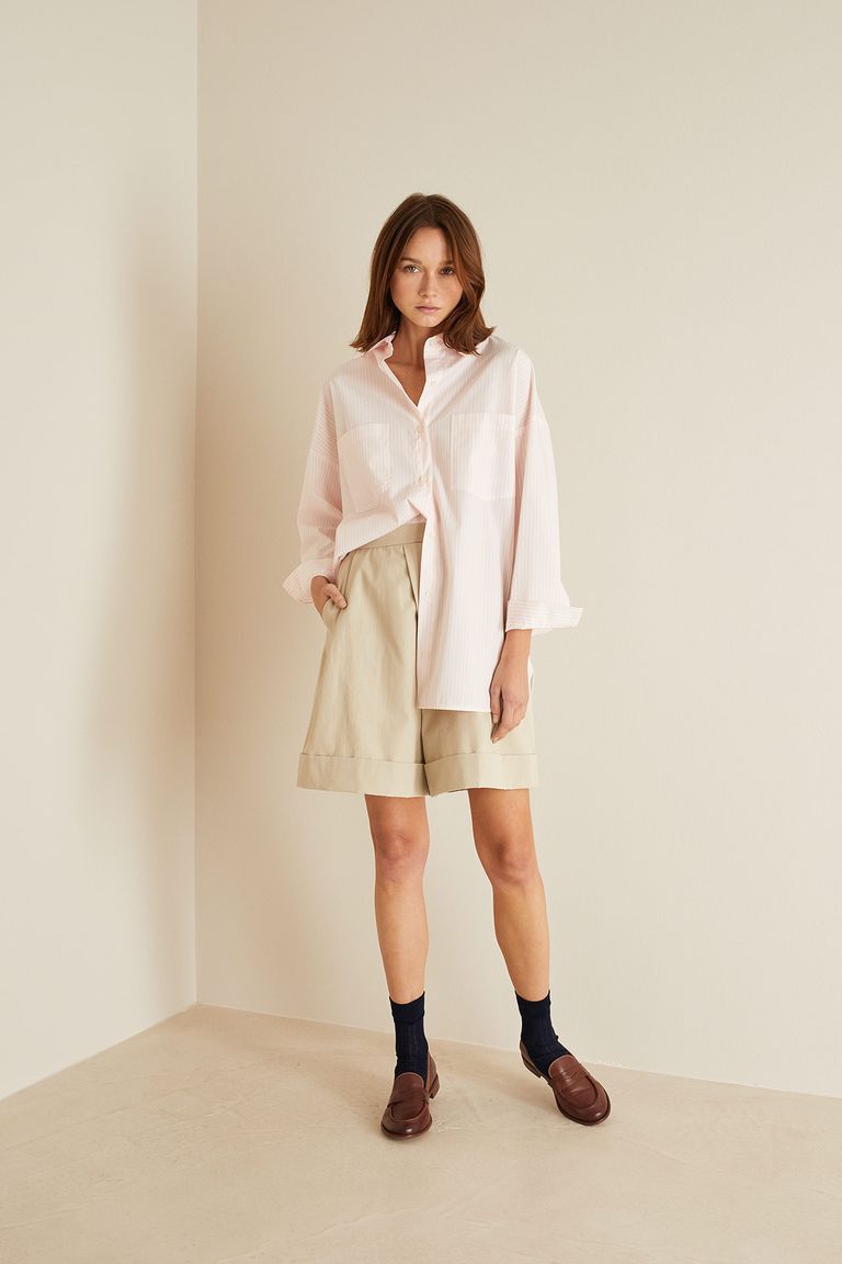 Cotton oversized shirt - Women's Clothing Online Made in Italy