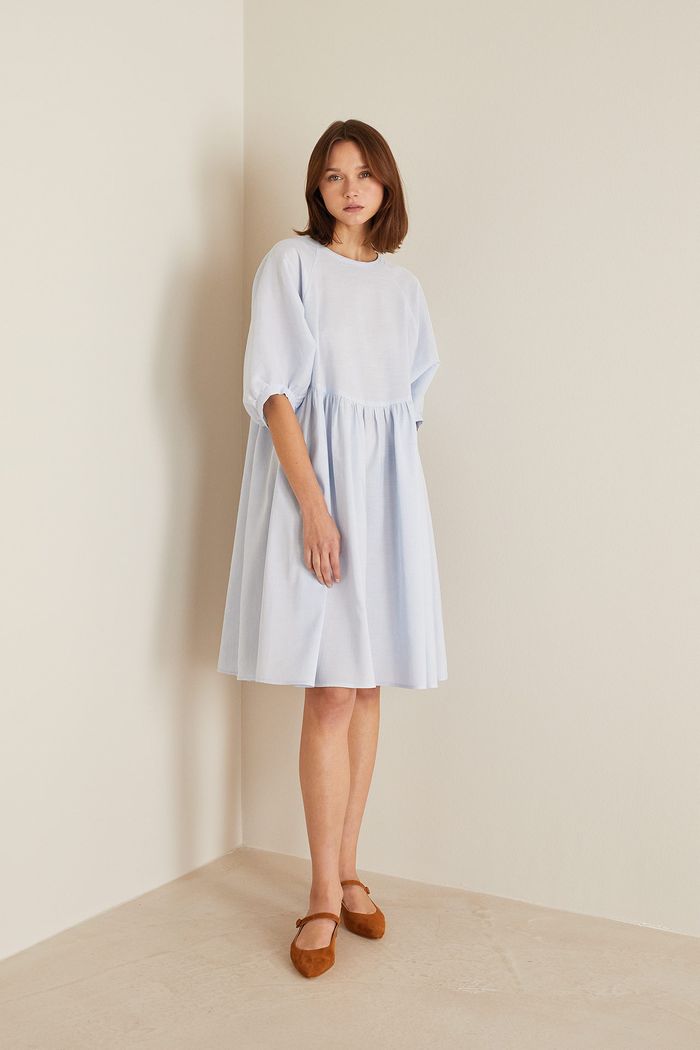 Wide linen dress - Women's Clothing Online Made in Italy