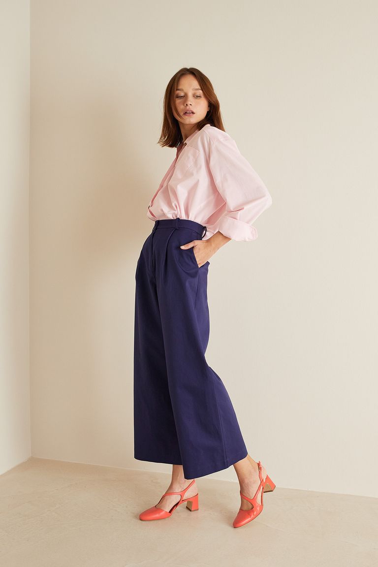 Tailored wide-leg trousers - Women's Clothing Online Made in Italy