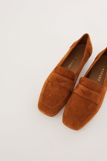 Summer square toe loafers