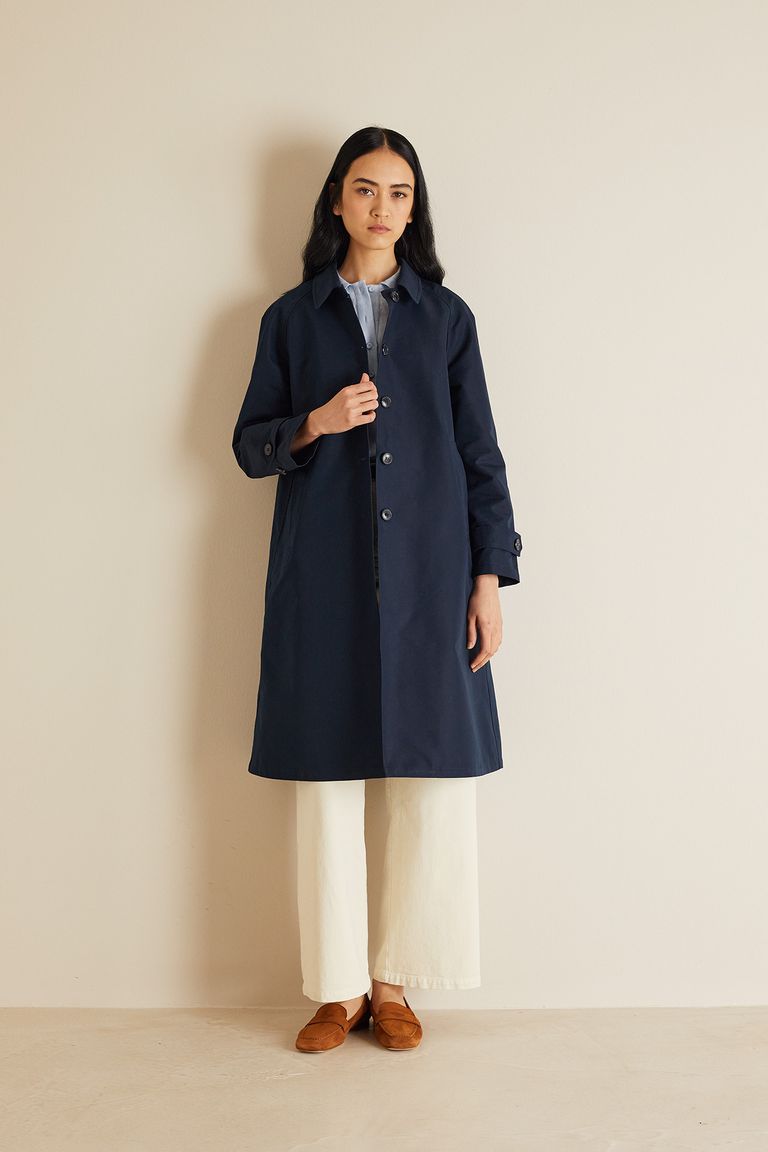 Navy duster 2024 coat womens