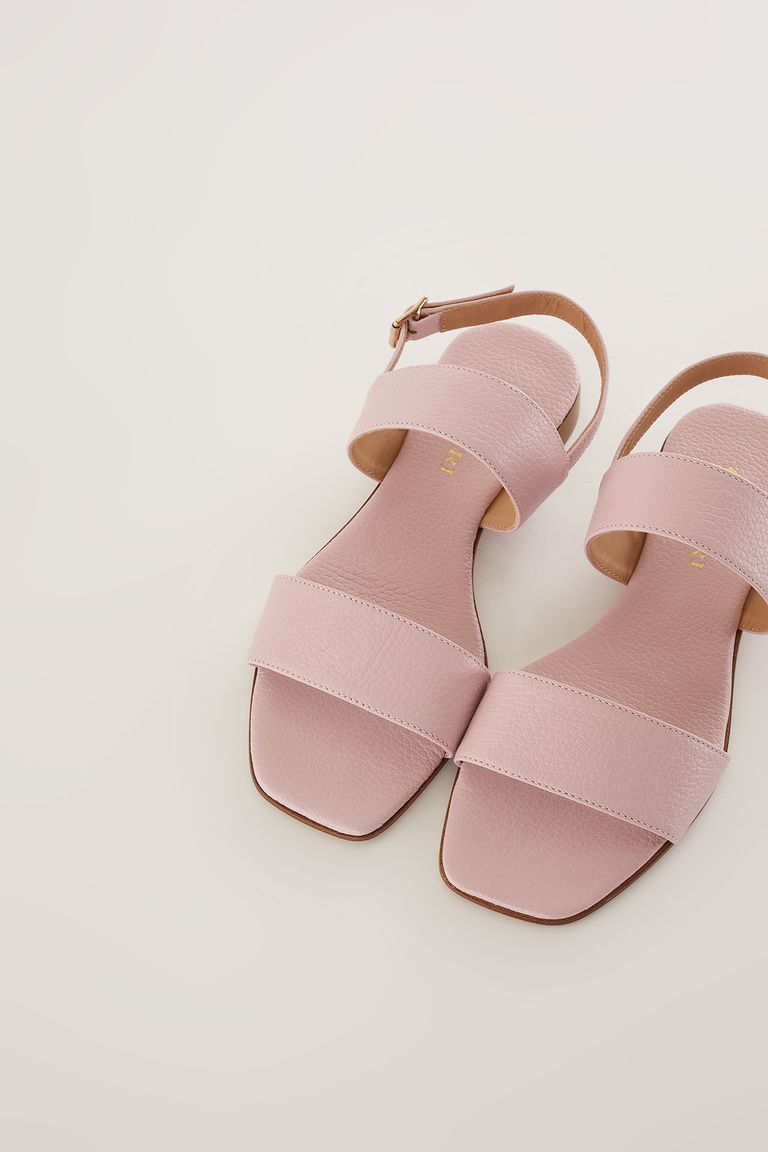 Square toe flat sandals - Women's Clothing Online Made in Italy