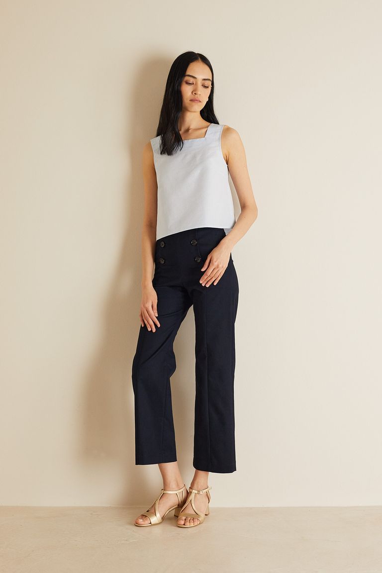 Wide Leg Sailor Trousers-6 - Fifth & Rose