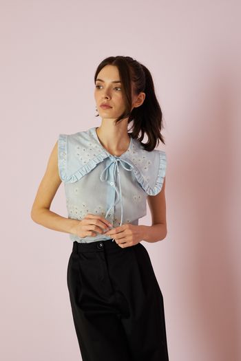 Sailor collar blouse – Trikotri