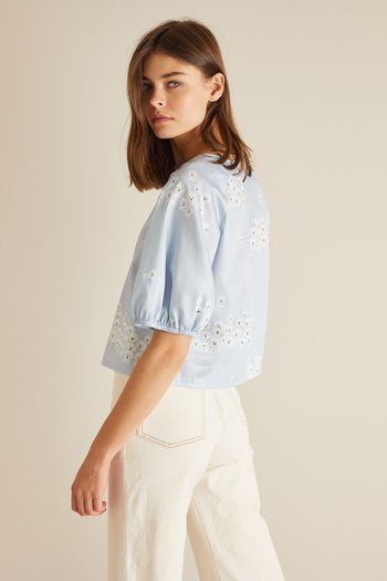 Top with puff sleeves – Trikotri