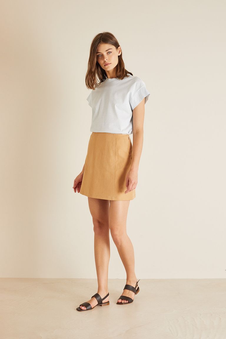 Paneled mini skirt - Women's Clothing Online Made in Italy