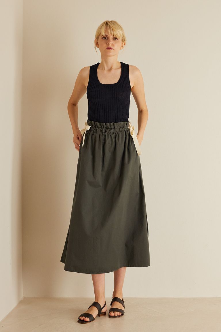 Paperbag hotsell linen skirt