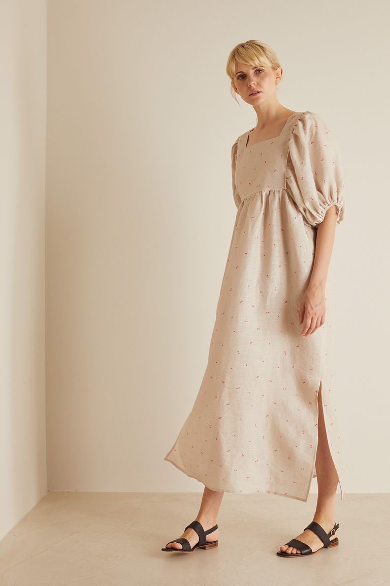 Linen long dress outlet online