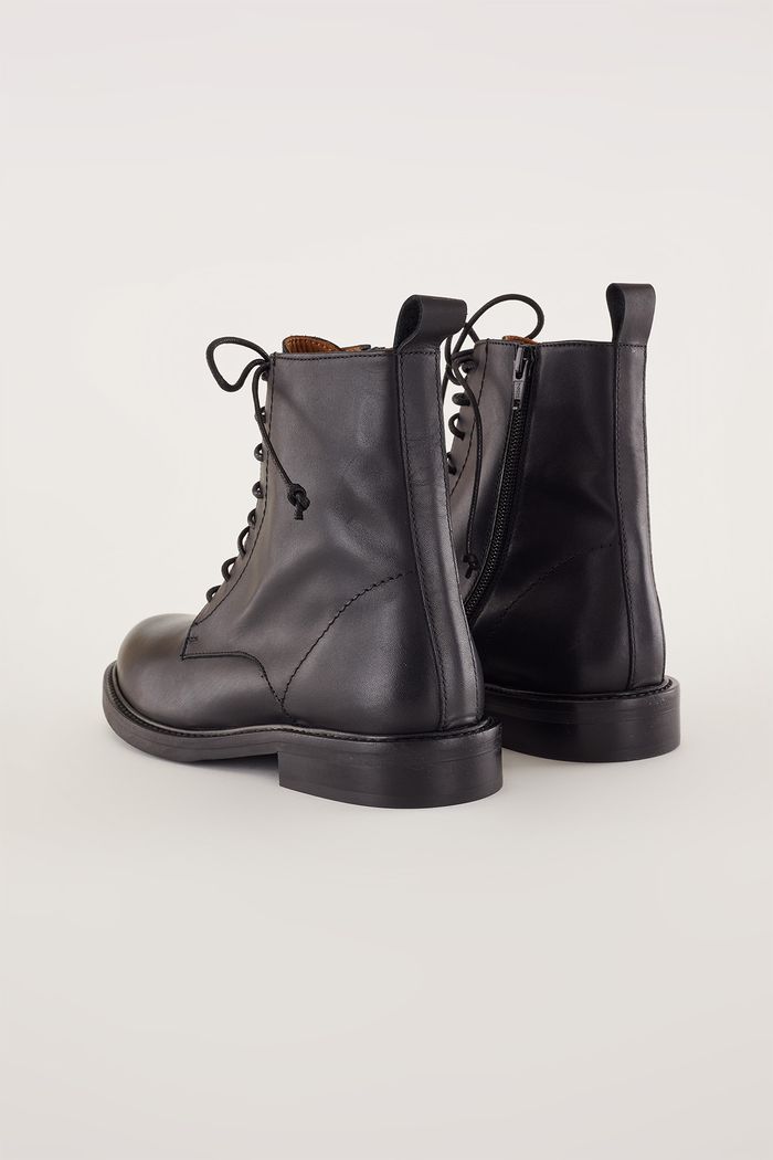 Leather lace-up ankle boots - Women's Clothing Online Made in Italy