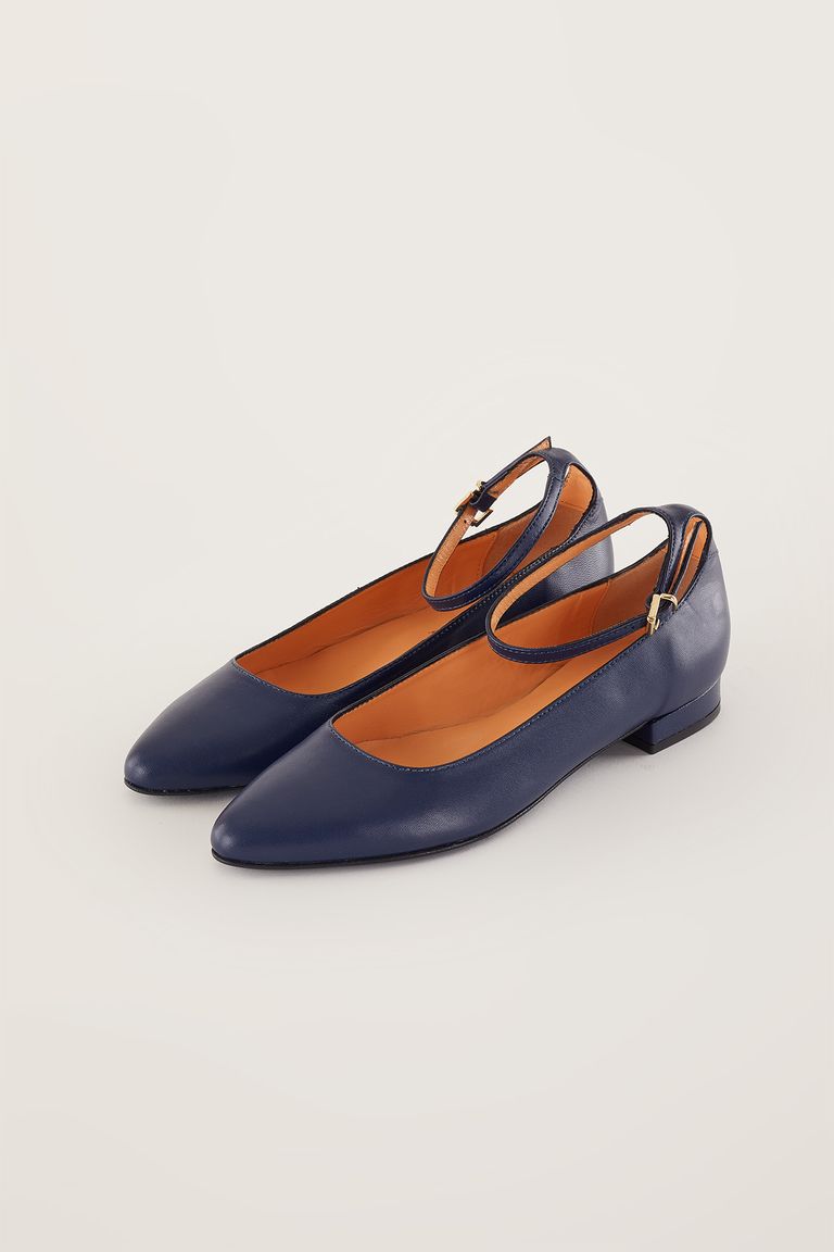 Mary Jane flats with ankle strap Women s Clothing Online Made in