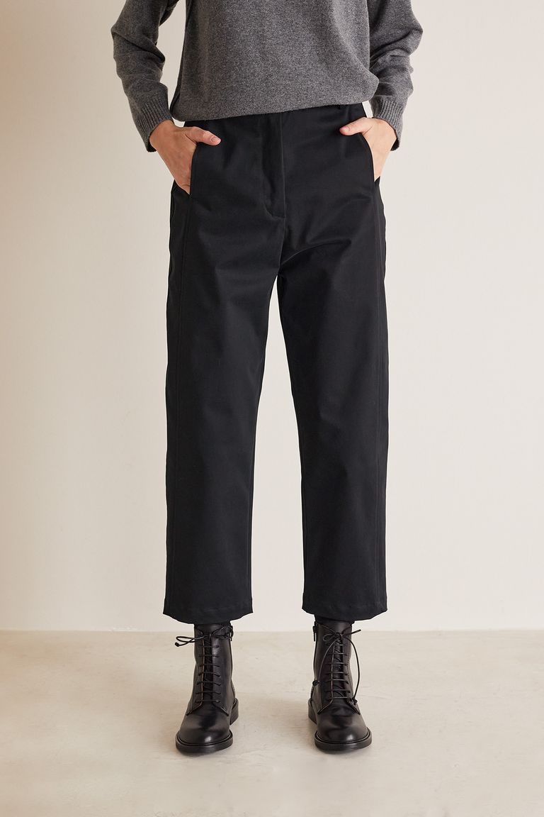 Trousers with decorative stitching - Women's Clothing Online Made in Italy