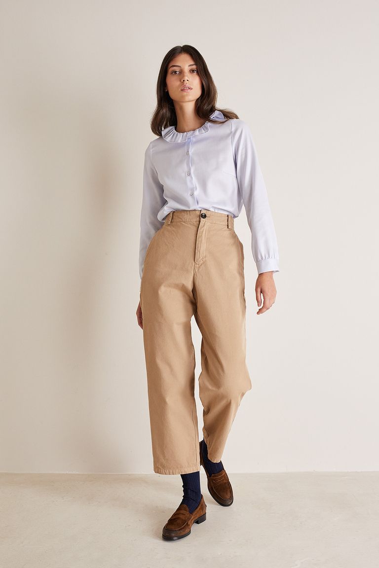 Trousers in stretch cotton LIGHT BROWN Pal Zileri | Shop Online