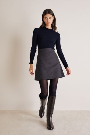 Reviews: Women's A-Line Skirt in Wool Crepe  A-line woman's skirt in 100%  organic Merino wool crepe