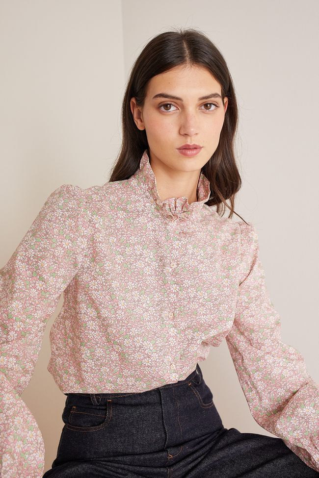 Ruffled collar shirt – Made with Liberty Fabrics - Women's Clothing ...