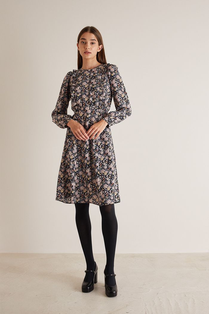 Crêpe de chine midi dress – Made with Liberty Fabrics - Women's Clothing  Online Made in Italy