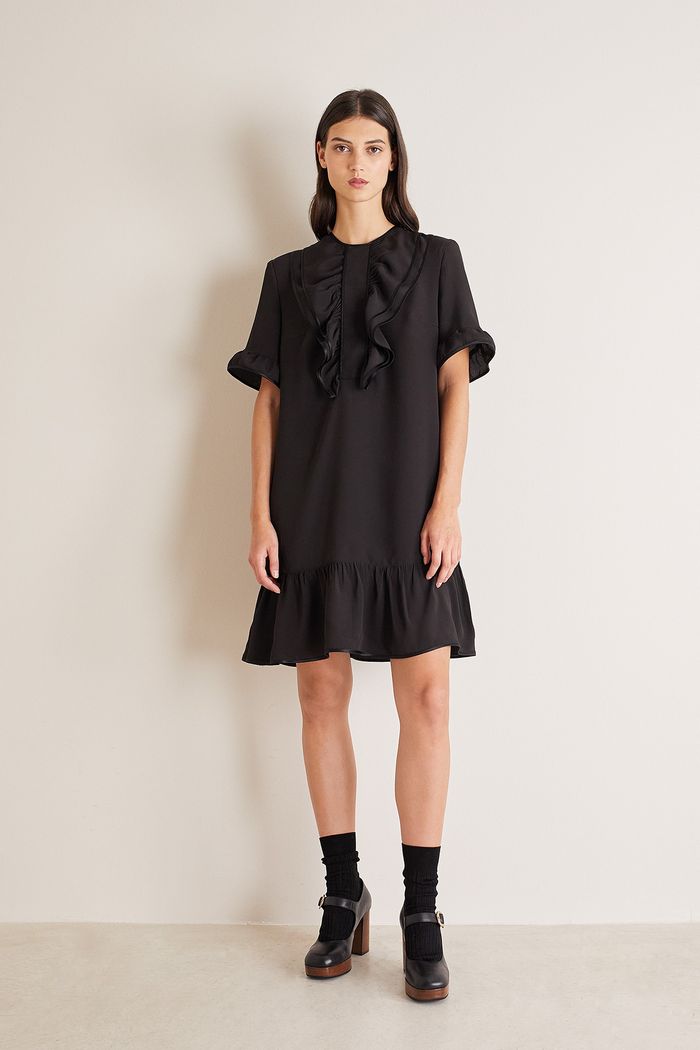 A-line dress with ruffles - Women's Clothing Online Made in Italy