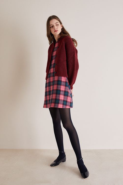 Tartan pinafore dress
