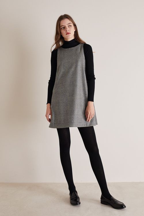 Wool and cashmere pinafore dress