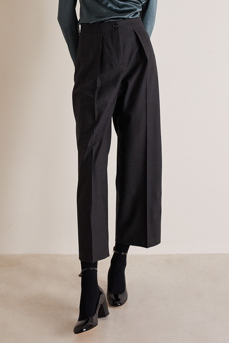 CHLOÉ Pleated wool-twill wide-leg pants | NET-A-PORTER