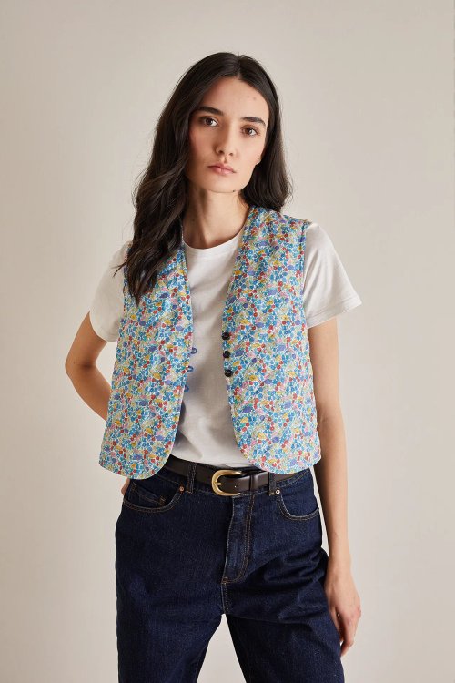 Quilted vest – Made with Liberty Fabrics