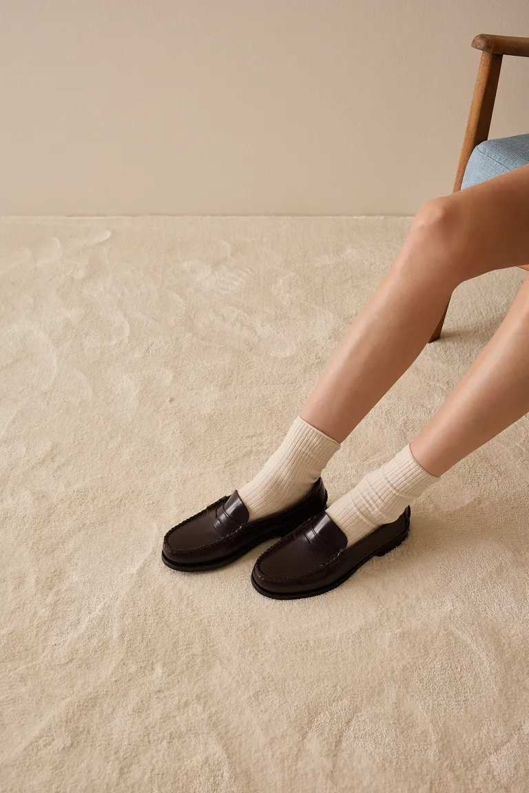 Mocassini Penny Loafer in cuoio