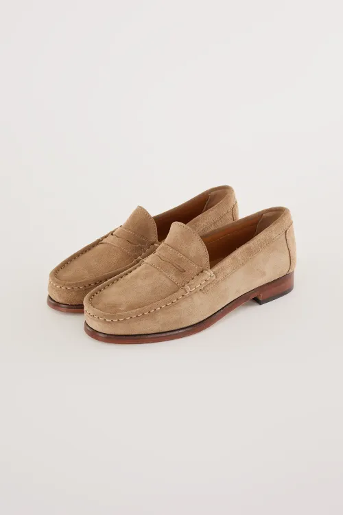 Penny Loafers with stitched sole