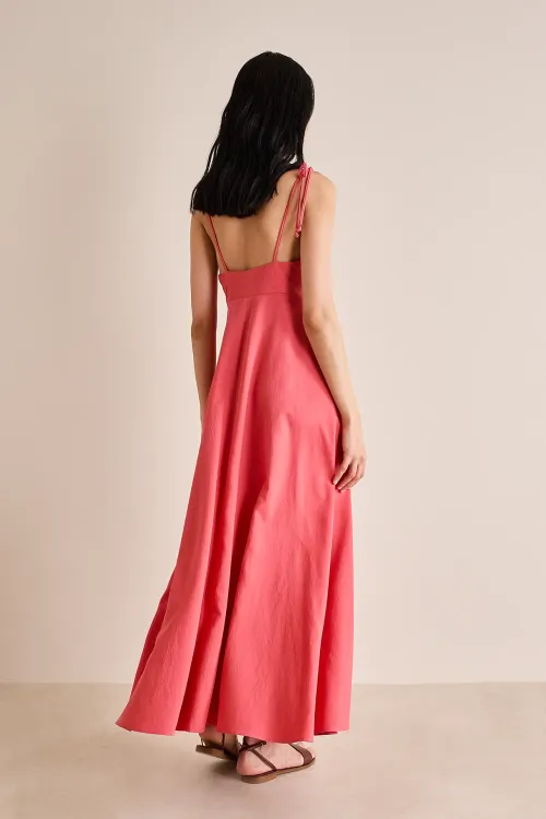 Sundress with knotted neckline