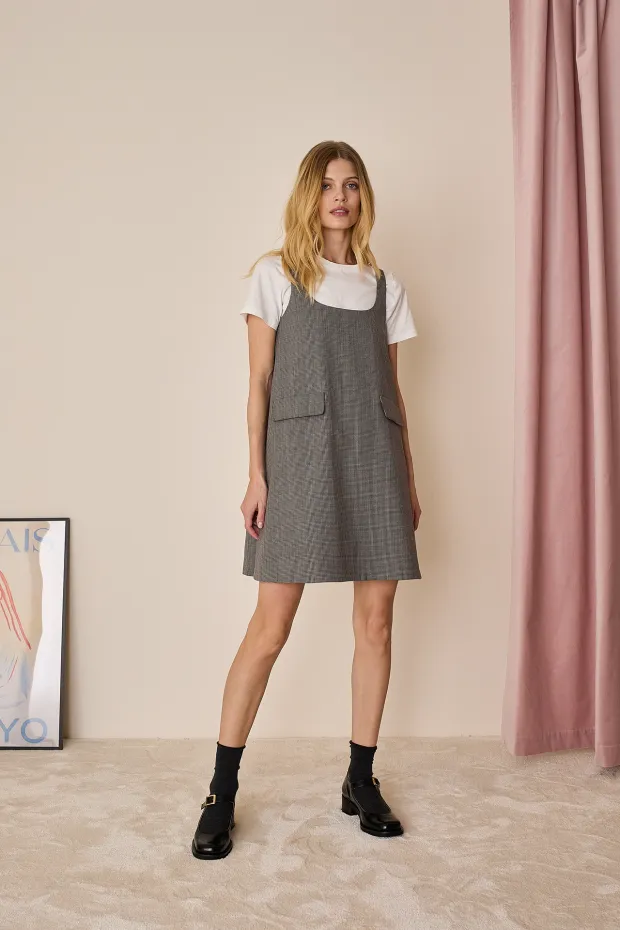 Wool A-line dress