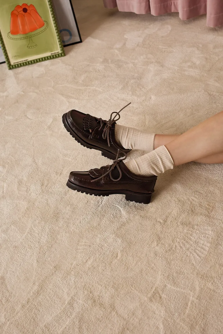 Lace-up loafers with Vibram sole